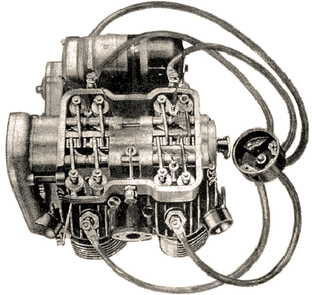 The illustration of an engine head .